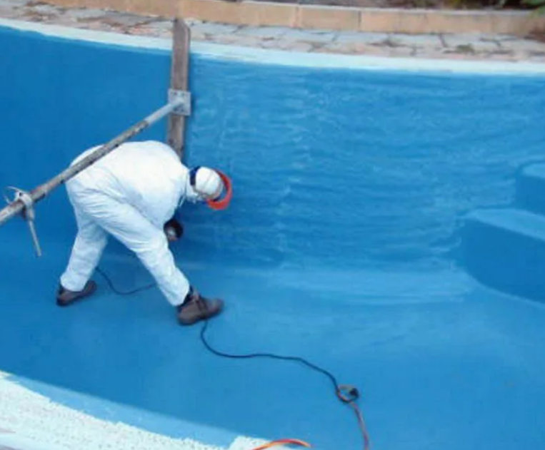 Pool at villa with water equipment nearby